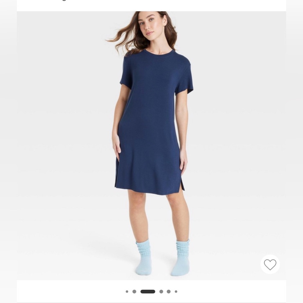 Auden Deep Blue Cloud Knit Sleepwear - Picture 3 of 3